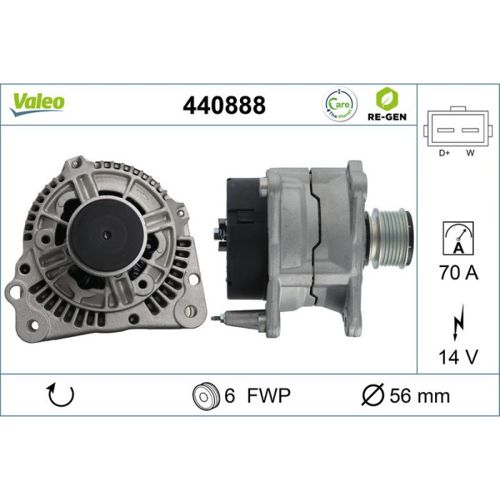 Valeo Lichtmaschine 440888 Valeo Lichtmaschine 440888
