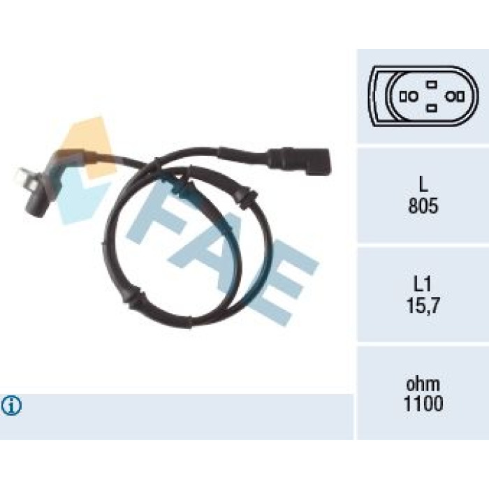 FAE Sensor, Raddrehzahl 78041 FAE Sensor, Raddrehzahl 78041