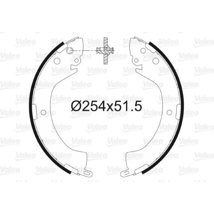 Valeo Bremsbacken 564096 Valeo Bremsbacken 564096