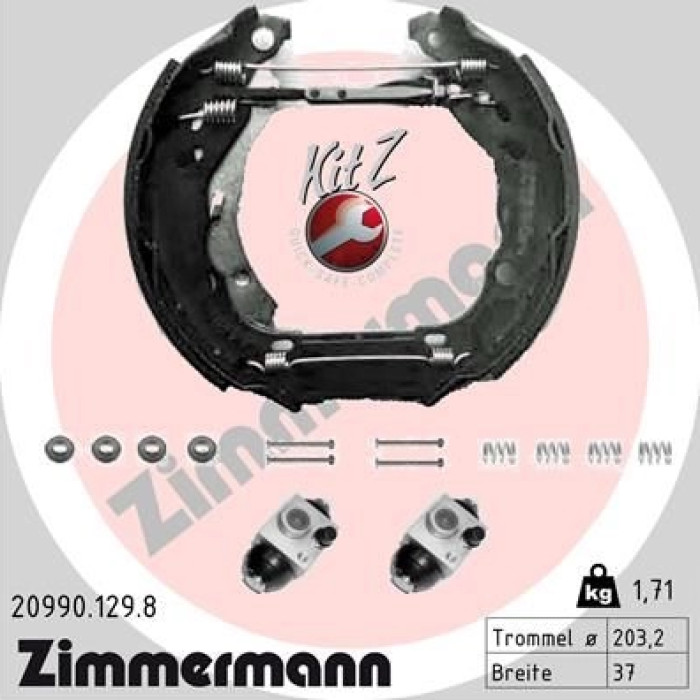 20990.129.8 ZIMMERMANN Bremsbacken 20990.129.8 20990.129.8 ZIMMERMANN Bremsbacken 20990.129.8
