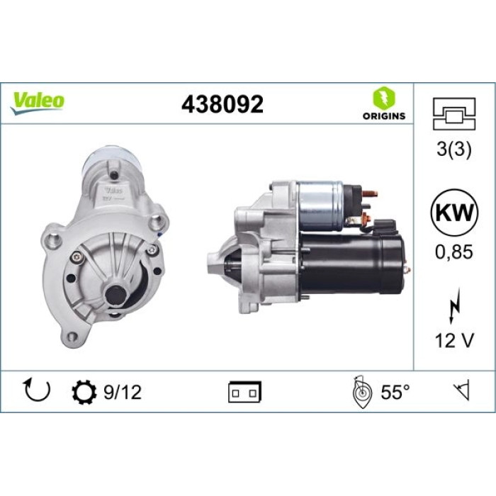 Valeo Anlasser 438092 Valeo Anlasser 438092
