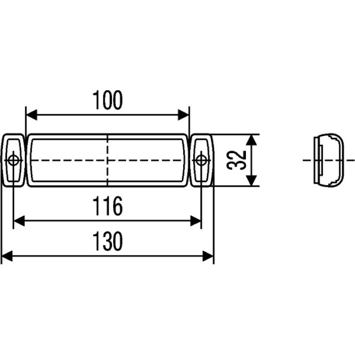 Begrenzungsleuchte 24V, 1 LED 2PG 008 645-971 Begrenzungsleuchte 24V, 1 LED 2PG 008 645-971