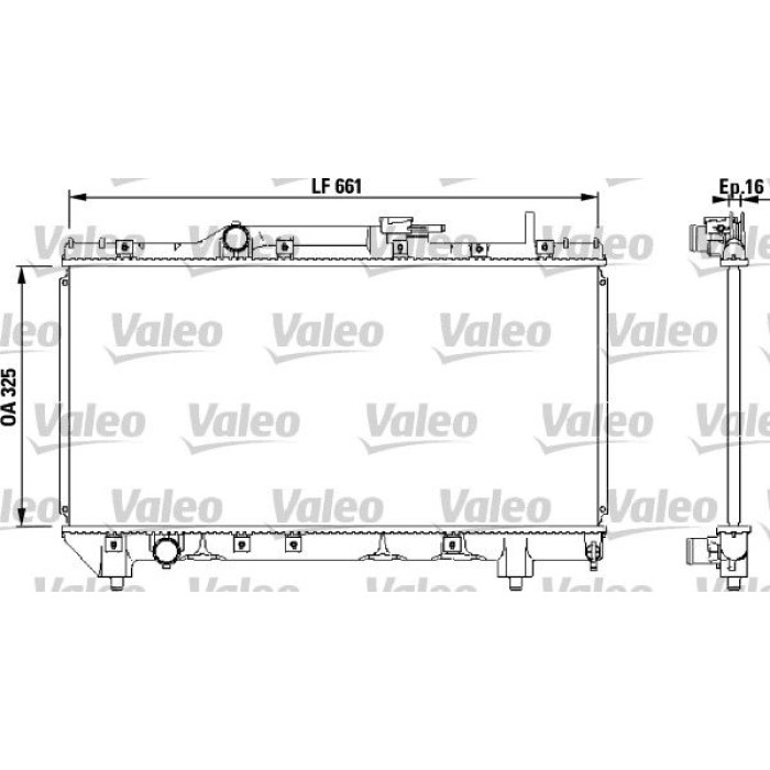 Valeo Motorkühler 731565 Valeo Motorkühler 731565