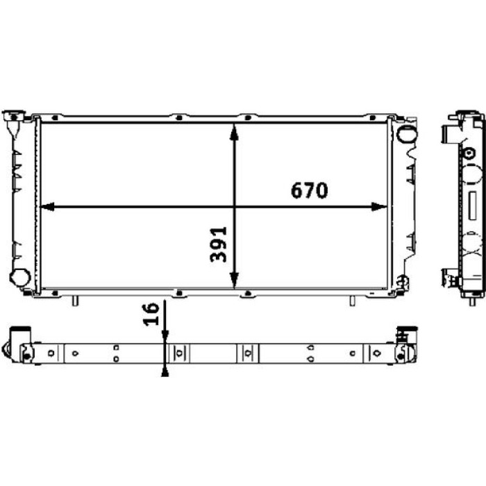MAHLE Kühler, Motorkühlung CR 541 000S MAHLE Kühler, Motorkühlung CR 541 000S