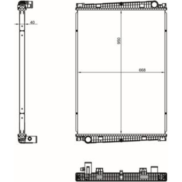 Kühler, Motorkühlung CR 1049 000S