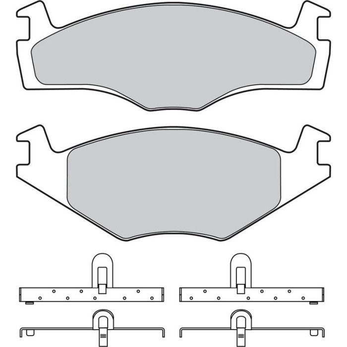 Valeo Bremsbelagsatz 598258 Valeo Bremsbelagsatz 598258