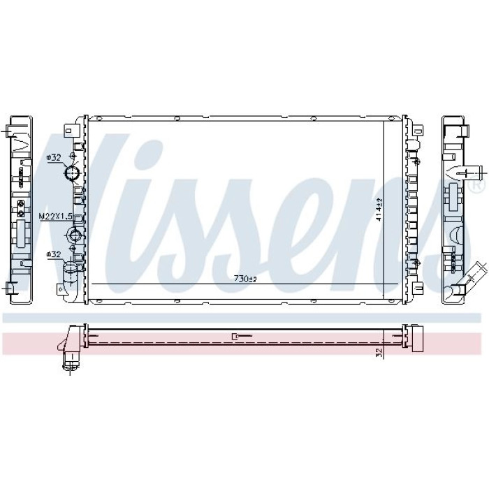Nissens Wasserkühler PKW 637652 Nissens Wasserkühler PKW 637652