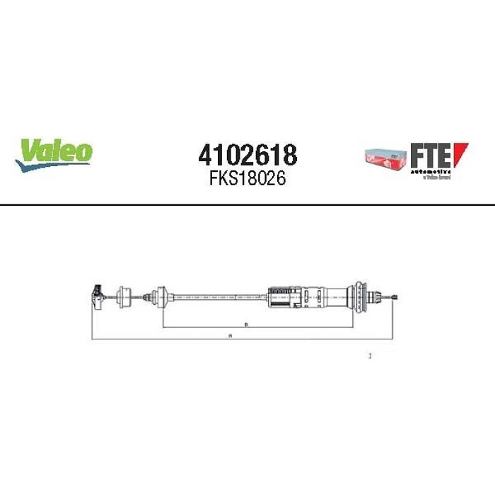 FTE Seilzug, Kupplungsbetätigung 4102618 FTE Seilzug, Kupplungsbetätigung 4102618