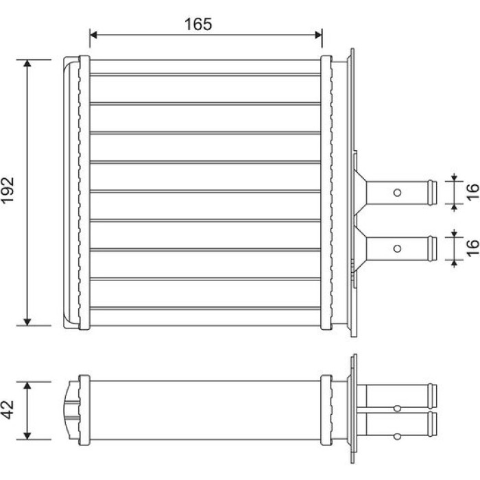 Valeo Wärmetauscher 812145 Valeo Wärmetauscher 812145
