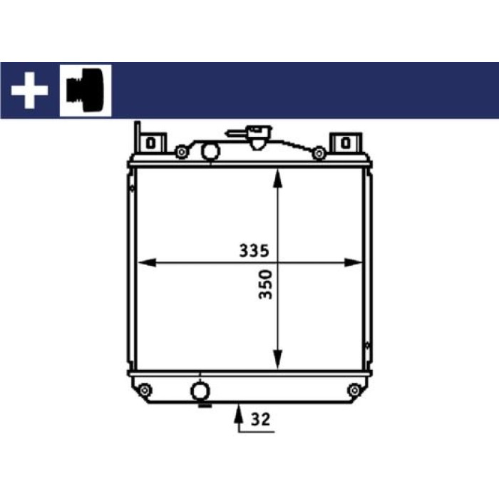 MAHLE Kühler, Motorkühlung CR 655 000S MAHLE Kühler, Motorkühlung CR 655 000S
