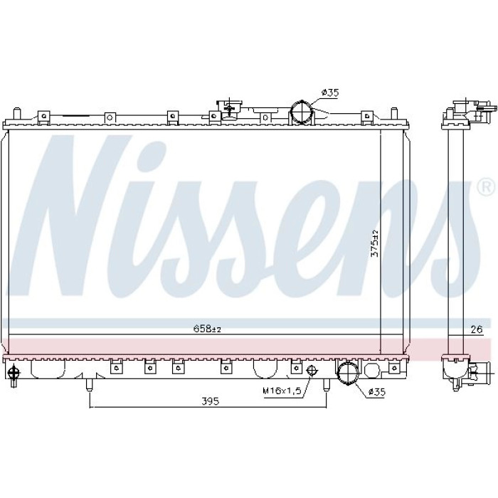 Nissens Wasserkühler PKW 628431 Nissens Wasserkühler PKW 628431