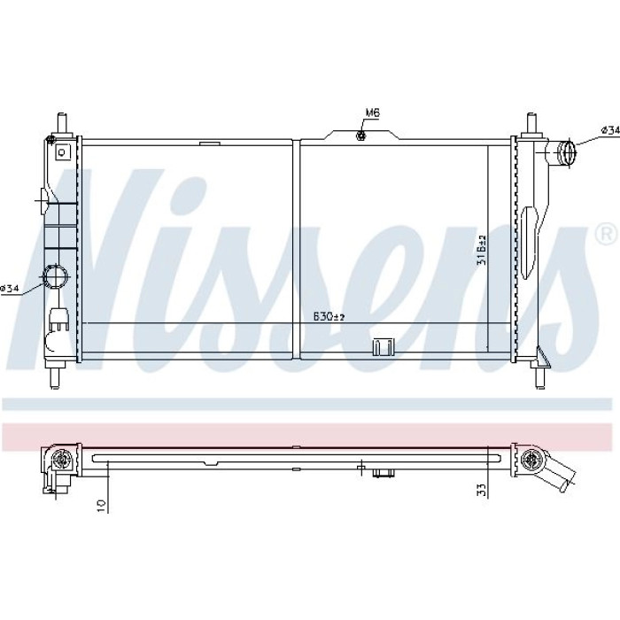 Nissens Wasserkühler PKW 632731