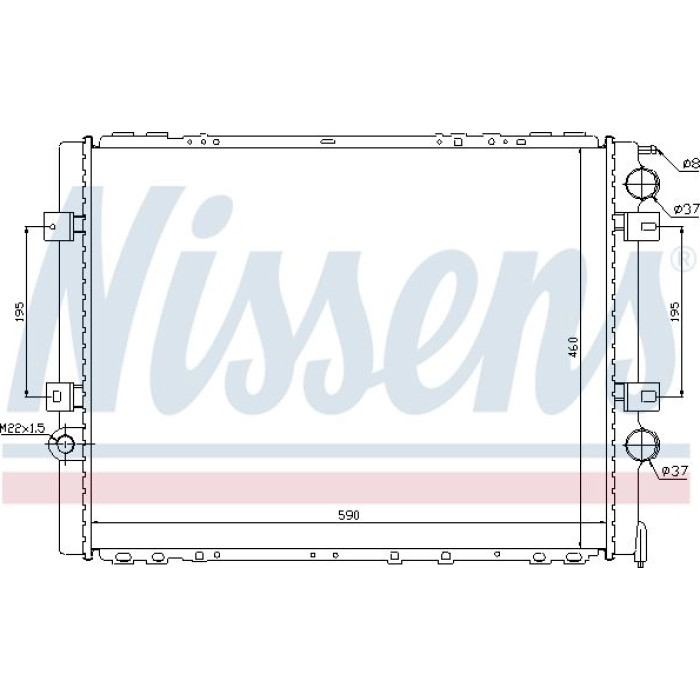 Nissens Wasserkühler LKW 63859 Nissens Wasserkühler LKW 63859
