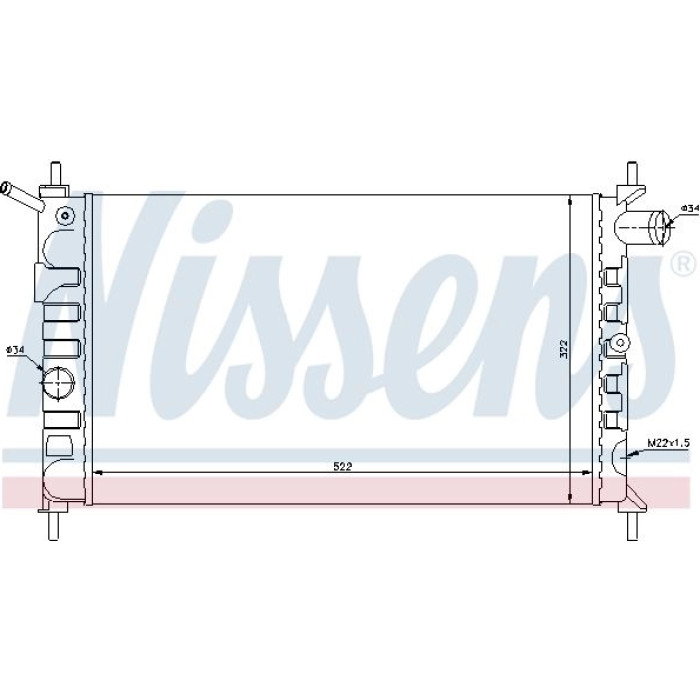 Nissens Wasserkühler PKW 63293 Nissens Wasserkühler PKW 63293
