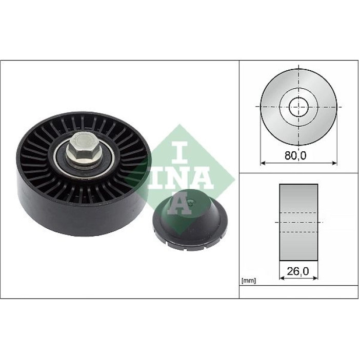 Umlenk-/Führungsrolle, Keilrippenriemen 532 0512 10