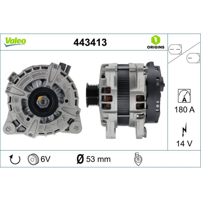 Valeo Lichtmaschine 443413 Valeo Lichtmaschine 443413