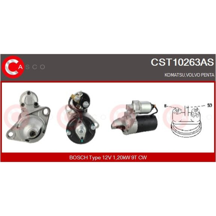 CASCO Anlasser CST10263AS