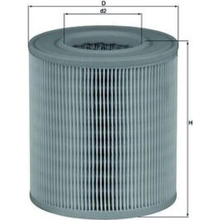 MAHLE Luftfilter LX 1253 MAHLE Luftfilter LX 1253