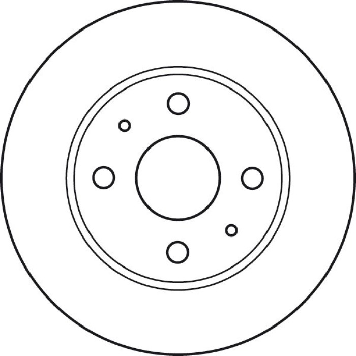 TRW Bremsscheibe Daihatsu P. DF4887 TRW Bremsscheibe Daihatsu P. DF4887
