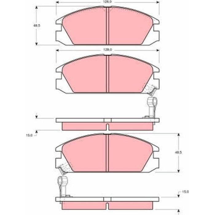 TRW Bremsbeläge GDB925 TRW Bremsbeläge GDB925