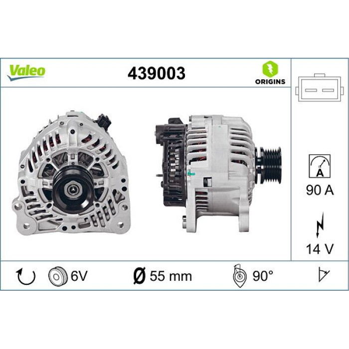 Valeo Lichtmaschine 439003 Valeo Lichtmaschine 439003