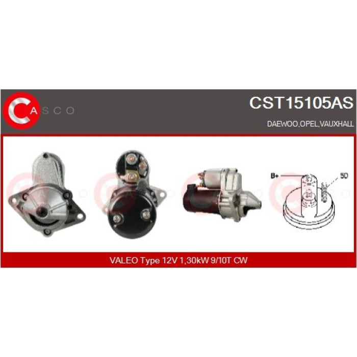 CASCO Anlasser CST15105AS