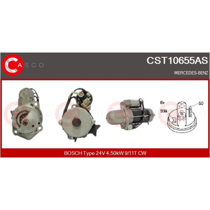 CASCO Anlasser CST10655AS CASCO Anlasser CST10655AS