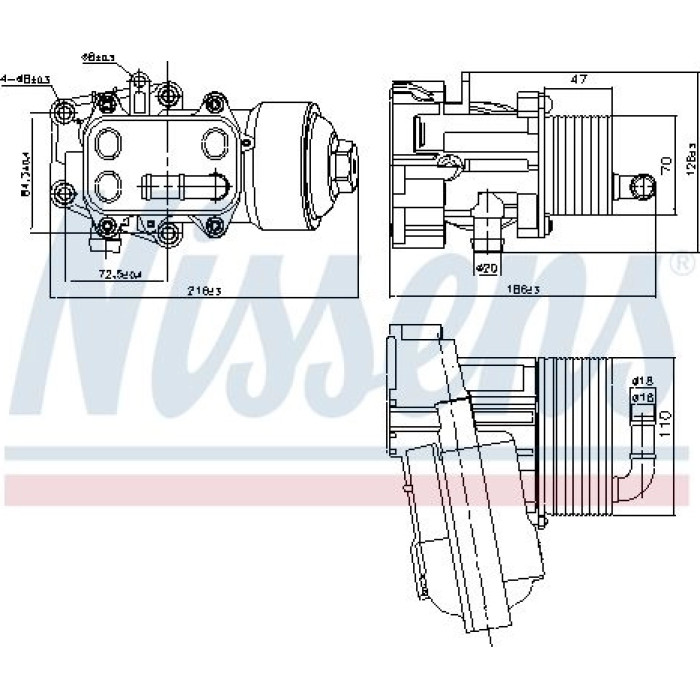 Nissens Ölkühler PKW 91315 Nissens Ölkühler PKW 91315