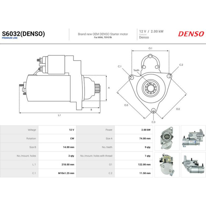 AS-PL Anlasser S6032(DENSO) AS-PL Anlasser S6032(DENSO)
