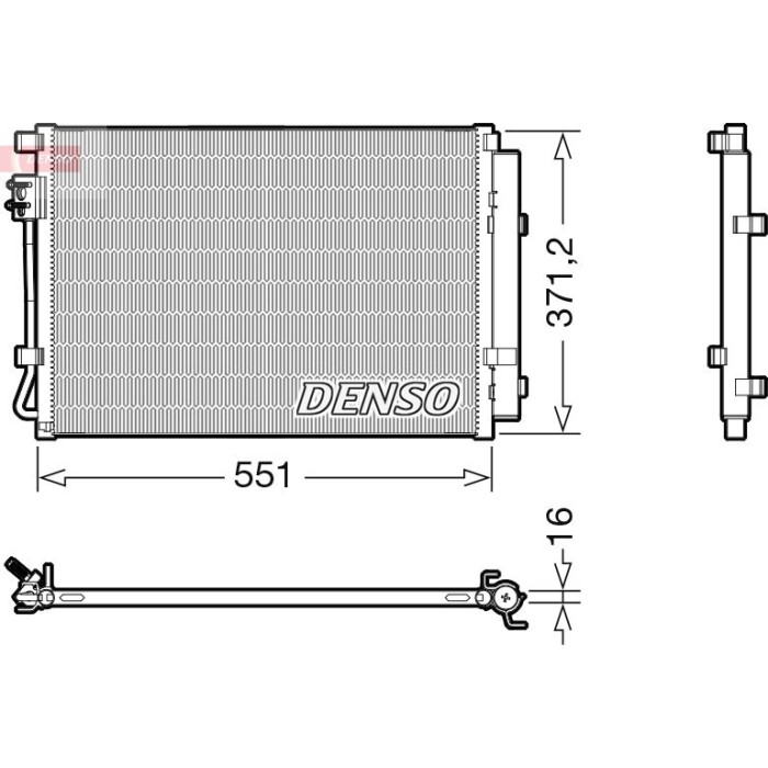 Denso Klimakondensator DCN41022 Denso Klimakondensator DCN41022