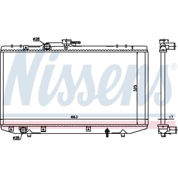 Nissens Wasserkühler PKW 64843 Nissens Wasserkühler PKW 64843