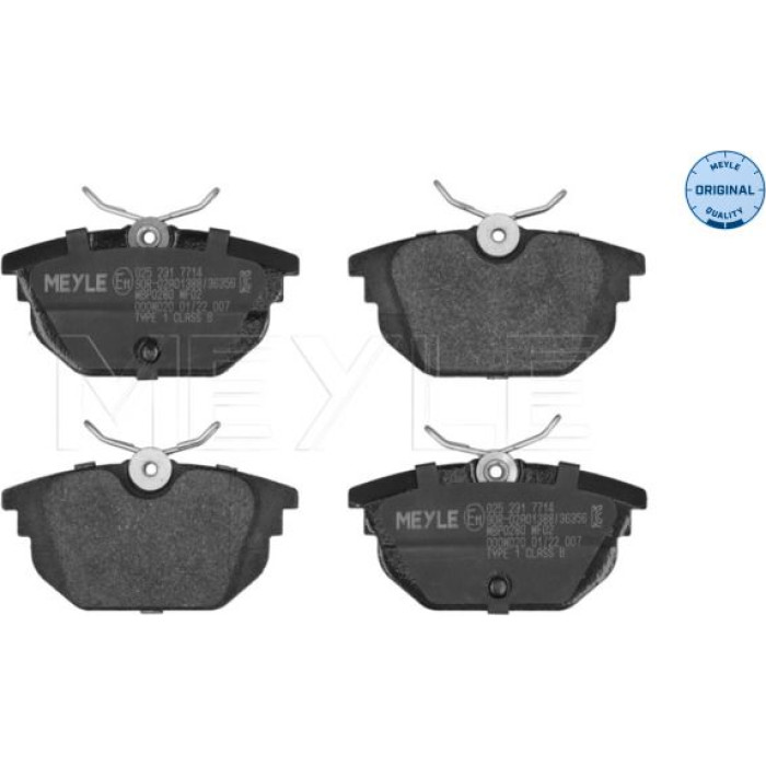 MEYLE Bremsbelagsatz Alfa 145/146 252317714 MEYLE Bremsbelagsatz Alfa 145/146 252317714