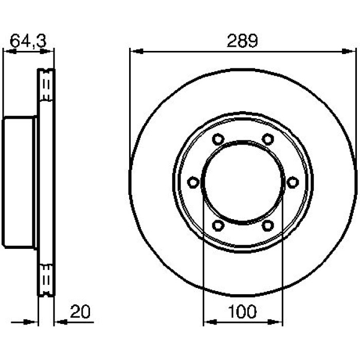 Bosch Bremsscheibe Vorderachse 0 986 478 453 Bosch Bremsscheibe Vorderachse 0 986 478 453
