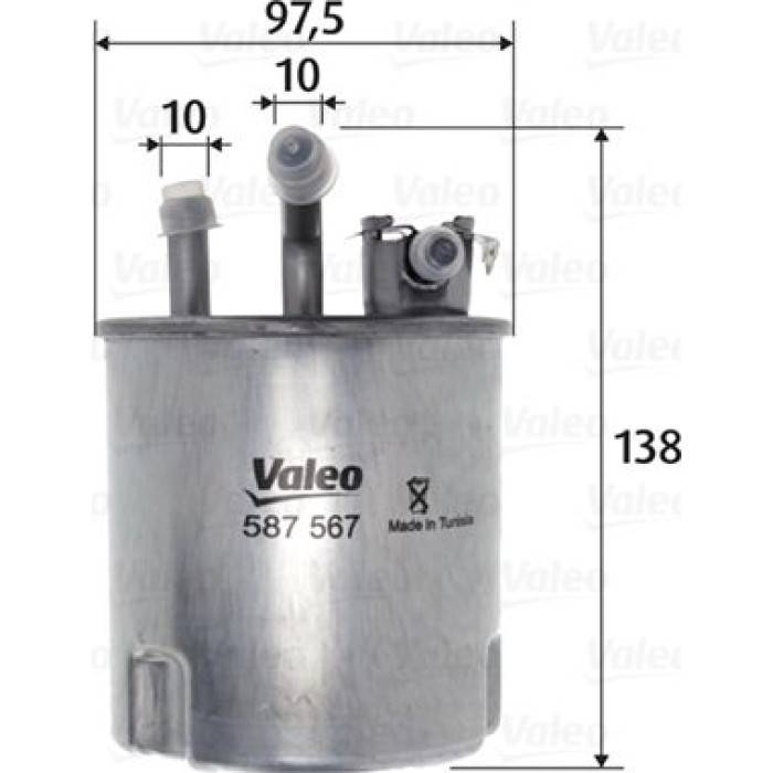Valeo Kraftstofffilter 587567 Valeo Kraftstofffilter 587567