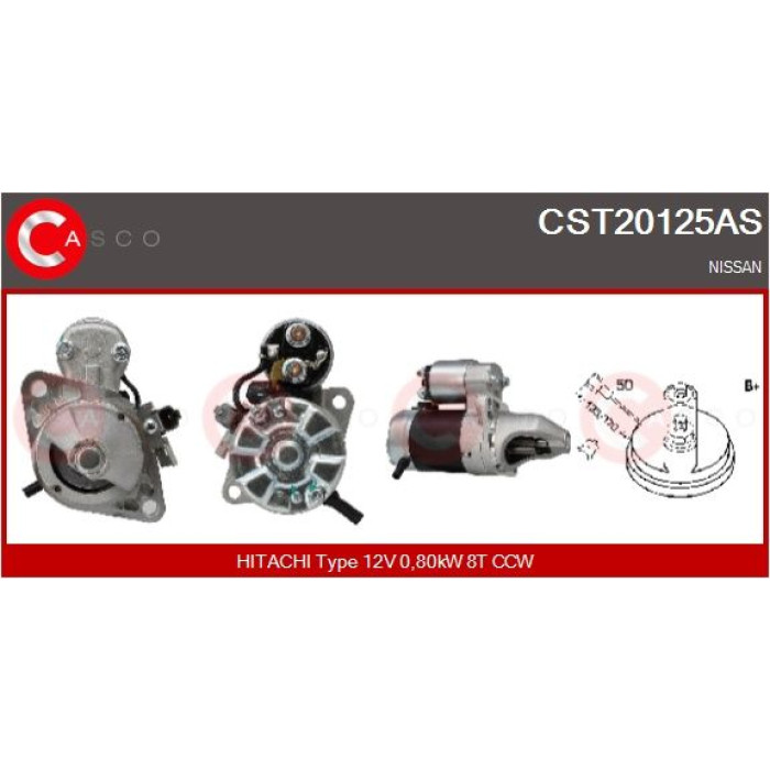 CASCO Anlasser CST20125AS CASCO Anlasser CST20125AS
