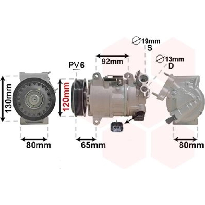 4001K704 Van Wezel Klimakompressor 4001K704 4001K704 Van Wezel Klimakompressor 4001K704