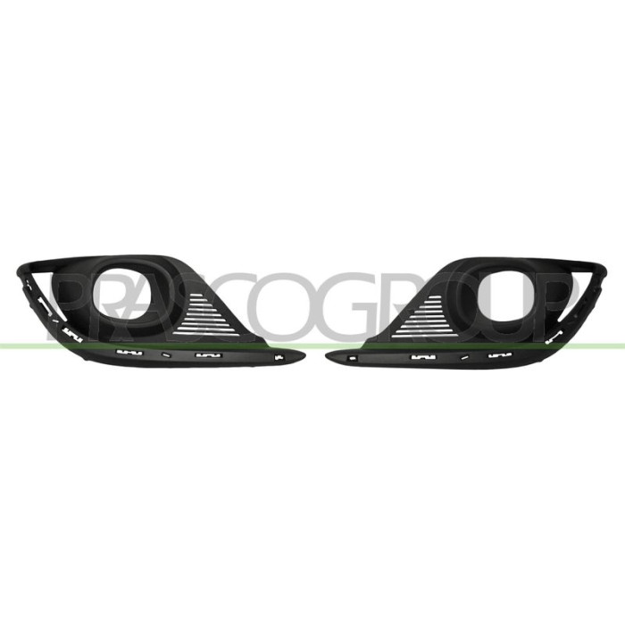 Prasco GRILLSATZ unten links+rechts mit Nebelscheinwerfer schwarz +links-Loch RN6522145 Prasco GRILLSATZ unten links+rechts mit Nebelscheinwerfer schwarz +links-Loch RN6522145