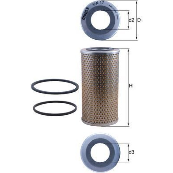 Mahle Original Ölfilter OX 17D Mahle Original Ölfilter OX 17D