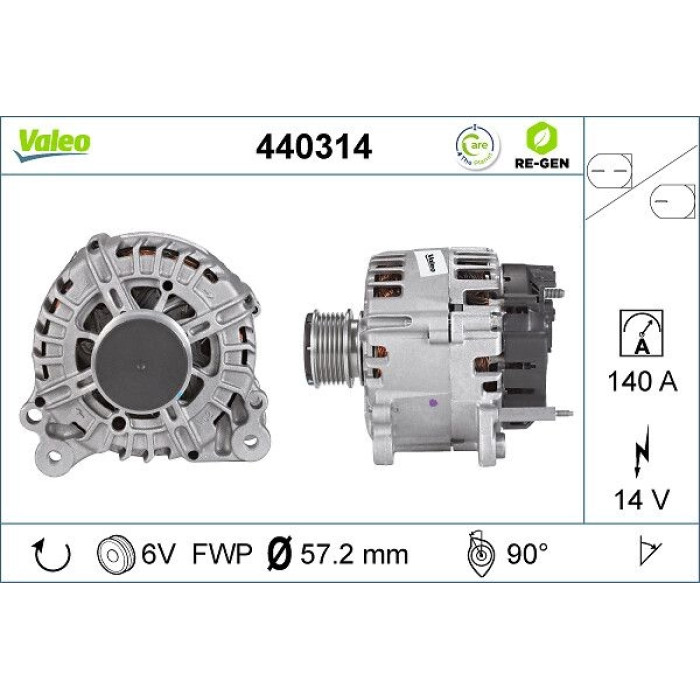 Valeo Lichtmaschine 440314 Valeo Lichtmaschine 440314