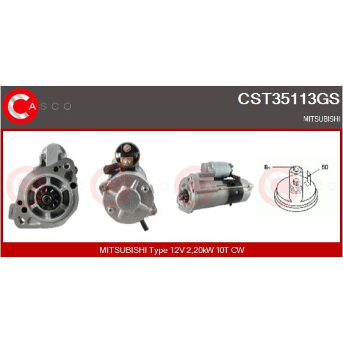 CASCO Anlasser CST35113GS CASCO Anlasser CST35113GS