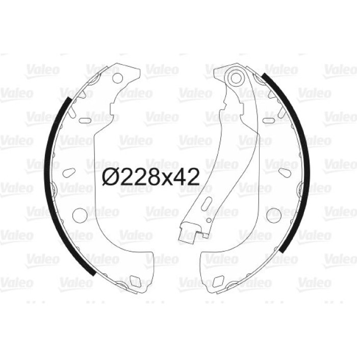 Valeo Bremsbacken 562585 Valeo Bremsbacken 562585
