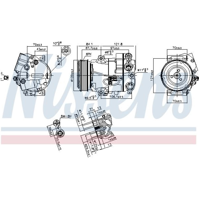 Nissens Klimakompressor PKW 890259 Nissens Klimakompressor PKW 890259