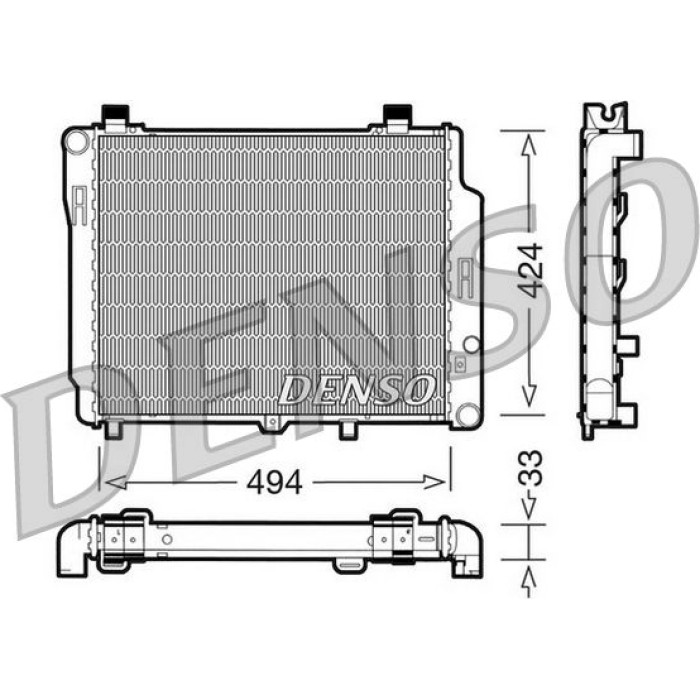 Denso Motorkühler DRM17074 Denso Motorkühler DRM17074