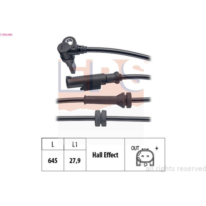 EPS ABS Sensor 1.960.086 EPS ABS Sensor 1.960.086