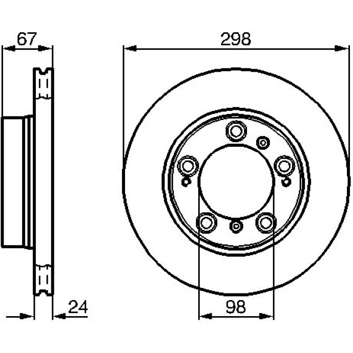 Bosch Bremsscheibe Vorderachse 0 986 478 477 Bosch Bremsscheibe Vorderachse 0 986 478 477