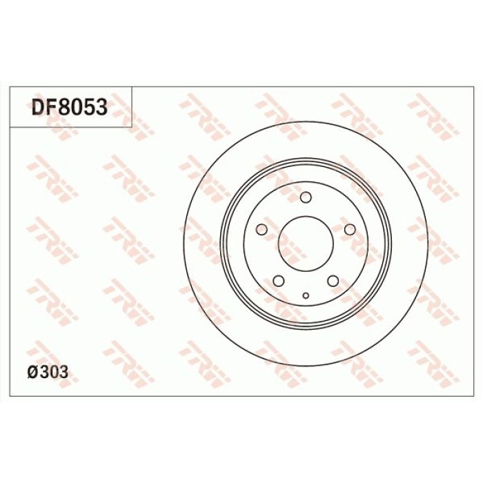 TRW Bremsscheibe MAZDA T. CX-5 2 0-2 2 D 11 DF8053
