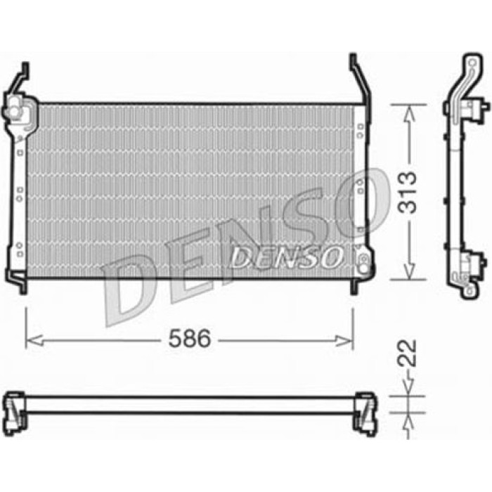 Denso Klimakondensator DCN09014