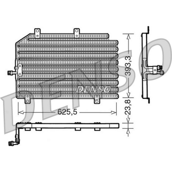 Denso Klimakondensator DCN01022 Denso Klimakondensator DCN01022