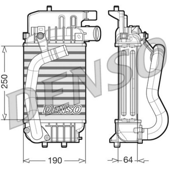 DIT50004 Denso Ladeluftkühler DIT50004