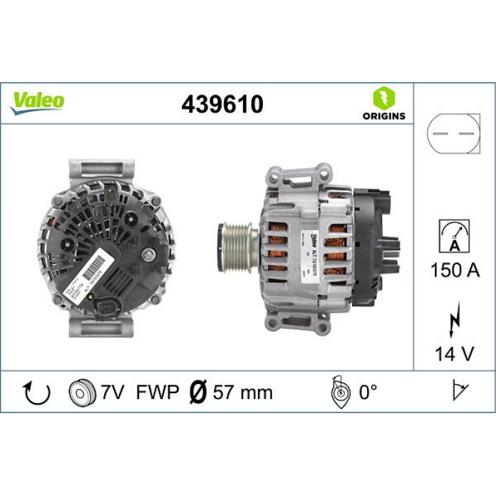 Valeo Lichtmaschine 439610 Valeo Lichtmaschine 439610